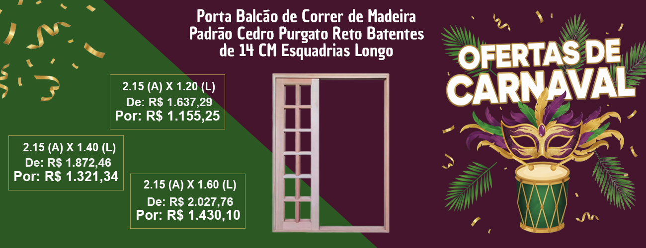 Porta Balcão Purgato